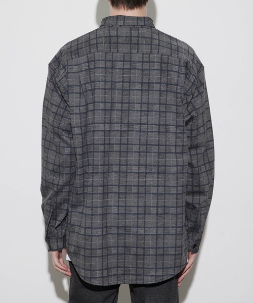 JUNRED（ジュンレッド）の「TRポンチチェックレギュラーシャツ（シャツ/ブラウス・メンズ・チャコールグレー/ライトグレー・LL/M/L）」の7枚目の写真