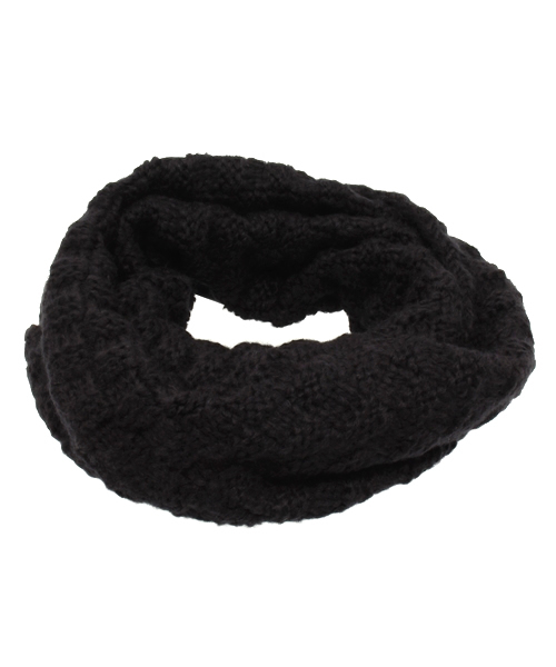 VENCEEXCHANGE（ヴァンスエクスチェンジ）の「ケーブルスヌード                     （ストール/ショール・メンズ・ブラック/ネイビー・FREE）」の2枚目の写真