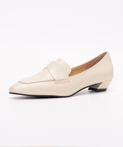 SVEC（シュベック）の「スクエアトゥ コインローファー / スリッポン（ローファー・レディース・ホワイト/ブラック/ブラウン・38/39/35/36/37）」の5枚目の写真