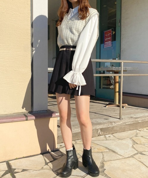 apres jour(アプレジュール)の「千鳥柄ニットベスト【ZOZOTOWN限定アイテム】(ニット/セーター・レディース・ブルー系その他/ピンク系その他/ブラック系その他/ブラウン系その他・フリー/X-LARGE)」の22枚目の写真