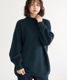 earth music&ecology | ボトルネック畦ニットチュニック＊(ニット/セーター)