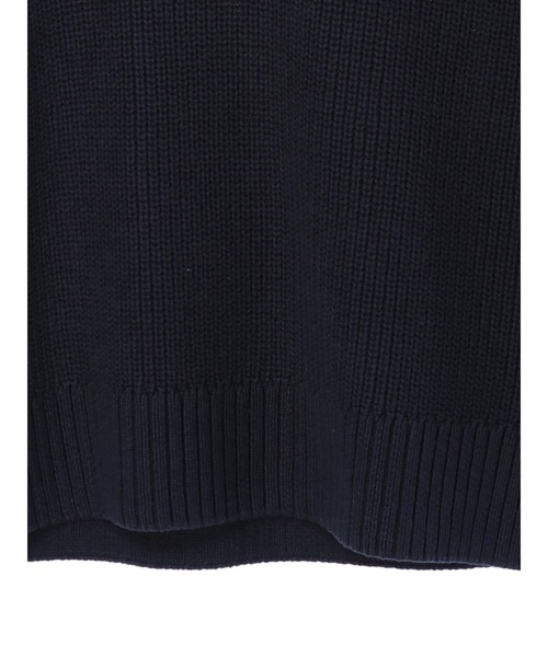 AMERICAN HOLIC（アメリカンホリック）の「Vネック片畦ニットプルオーバー（ベスト・レディース・ネイビー/アイボリー・M/L）」の10枚目の写真