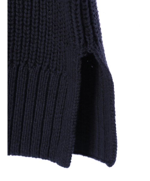 AMERICAN HOLIC（アメリカンホリック）の「Vネック片畦ニットプルオーバー（ベスト・レディース・ネイビー/アイボリー・M/L）」の12枚目の写真