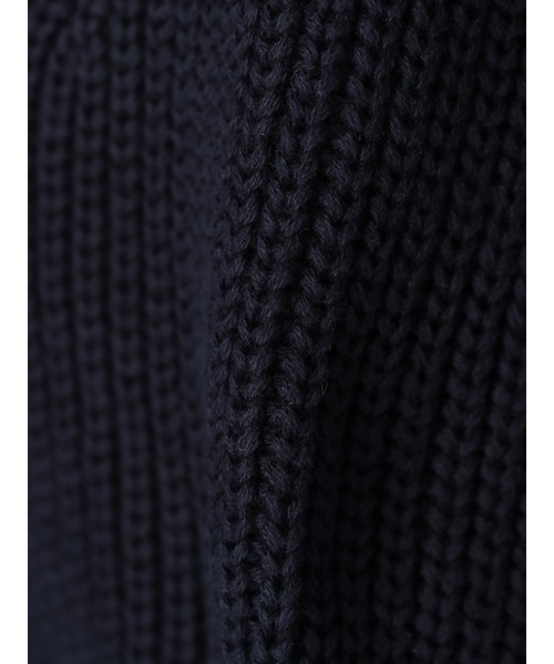 AMERICAN HOLIC（アメリカンホリック）の「Vネック片畦ニットプルオーバー（ベスト・レディース・ネイビー/アイボリー・M/L）」の13枚目の写真
