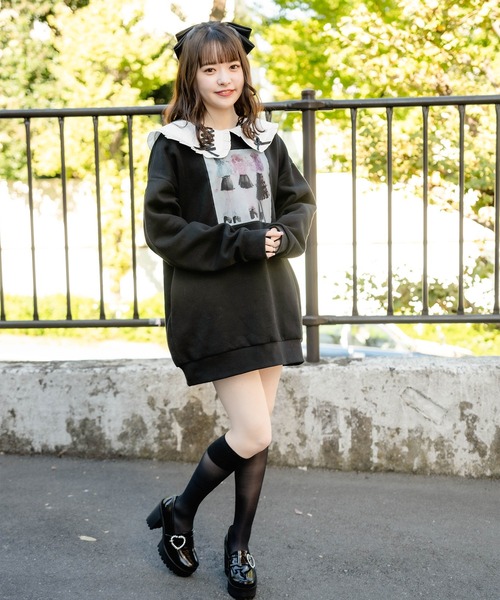 セール Rojitaｘオタドル コラボbigトレーナー ワンピース Rojita ロジータ のファッション通販 Zozotown