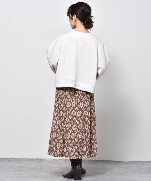 RETRO GIRL（レトロガール）の「裏起毛ショートトレーナー（スウェット・レディース・ライトグレー/ブルー/グリーン/ダークグレー・FREE）」の12枚目の写真