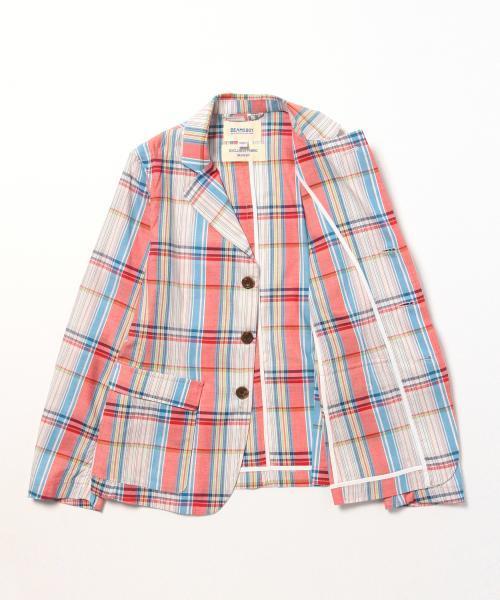 BEAMS BOY（ビームスボーイ）の「BEAMS BOY / BOY マドラス 3ボタン ジャケット（テーラードジャケット・レディース・レッド/ネイビー/ピンク・ONE SIZE）」の14枚目の写真