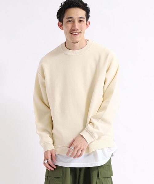 coen（コーエン）の「【2セットアイテム】[洗える]ポリニットリアルレイヤードクルーネック（ニット/セーター・メンズ・ダークグレー/ベージュ/オフホワイト・MEDIUM/SMALL/LARGE/X-LARGE）」の11枚目の写真