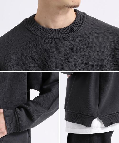 coen（コーエン）の「【2セットアイテム】[洗える]ポリニットリアルレイヤードクルーネック（ニット/セーター・メンズ・ダークグレー/ベージュ/オフホワイト・MEDIUM/SMALL/LARGE/X-LARGE）」の12枚目の写真