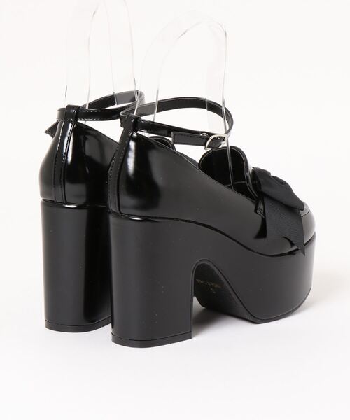 Zipper(ジッパー)の「【Zipper】<2022SS>ボリュームソール アンクルストラップパンプス(パンプス・レディース・ブラック・LL/L/M/S)」の3枚目の写真