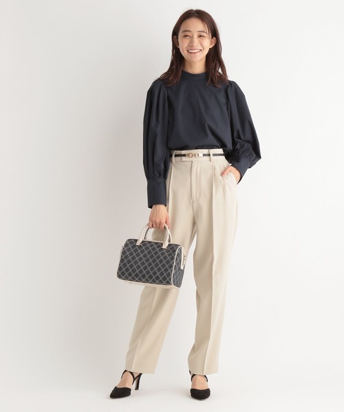 Andemiu（アンデミュウ）の「【セットアップ対応】ハイウエストテーラードパンツ264755（スラックス・レディース・ネイビー/グリーン/アイボリー・SMALL/MEDIUM）」の9枚目の写真