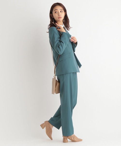 Andemiu（アンデミュウ）の「【セットアップ対応】ハイウエストテーラードパンツ264755（スラックス・レディース・ネイビー/グリーン/アイボリー・SMALL/MEDIUM）」の7枚目の写真