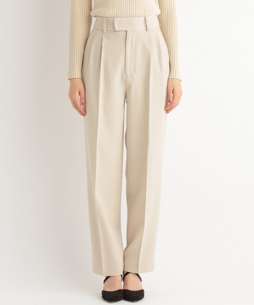 Andemiu（アンデミュウ）の「【セットアップ対応】ハイウエストテーラードパンツ264755（スラックス・レディース・ネイビー/グリーン/アイボリー・SMALL/MEDIUM）」の10枚目の写真