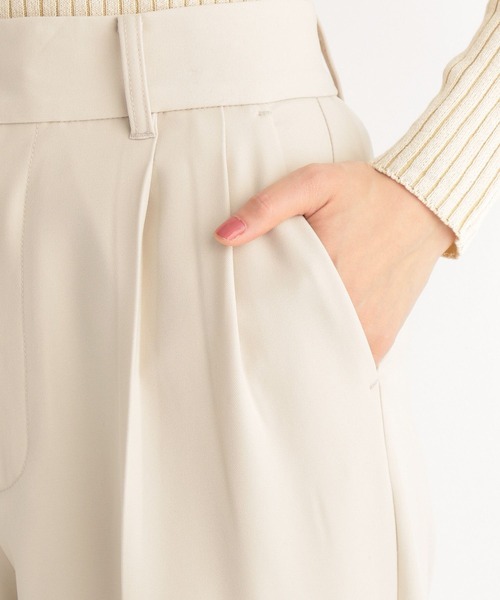 Andemiu（アンデミュウ）の「【セットアップ対応】ハイウエストテーラードパンツ264755（スラックス・レディース・ネイビー/グリーン/アイボリー・SMALL/MEDIUM）」の16枚目の写真