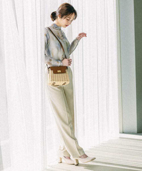 Andemiu（アンデミュウ）の「【セットアップ対応】ハイウエストテーラードパンツ264755（スラックス・レディース・ネイビー/グリーン/アイボリー・SMALL/MEDIUM）」の21枚目の写真