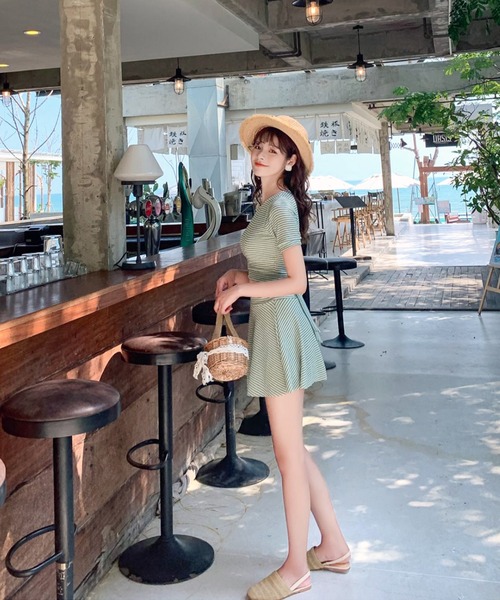 Dita Muaj.（ディータムアージュ）の「バックリボンセパレートワンピース 水着（水着・レディース・ネイビー/グリーン・S/M/L）」の11枚目の写真