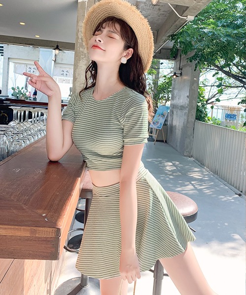 Dita Muaj.（ディータムアージュ）の「バックリボンセパレートワンピース 水着（水着・レディース・ネイビー/グリーン・S/M/L）」の7枚目の写真