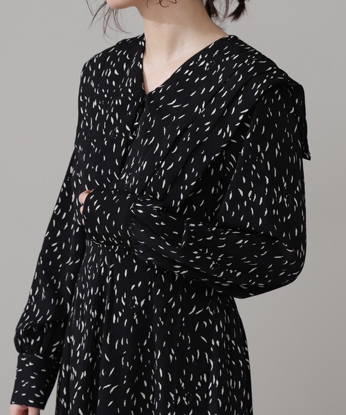 N.（N. Natural Beauty Basic）（エヌエヌナチュラルビューティーベーシック）の「【S Size Line】◆スクエアビックカラーワンピース（ワンピース・レディース・ホワイト系その他/ブラック系その他・SMALL/MEDIUM）」の10枚目の写真