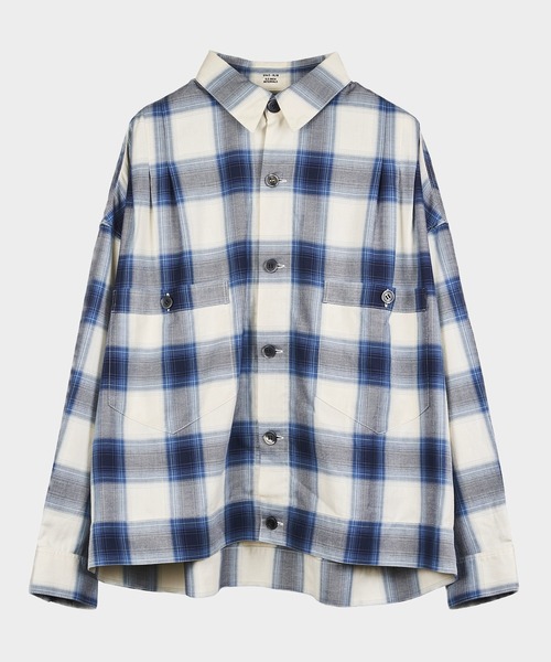 DELUXE(デラックス)の「FOSTER.S(シャツ/ブラウス・メンズ・ブラック/ブルー・M/L)」の1枚目の写真
