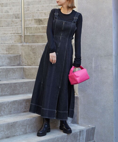 美品✨ ONEMADE/ワンメイド デニムロングシャツワンピ F 日本製ペイント 美品✨ ONEMADE/ワンメイド デニムロングシャツワンピ F 日本製