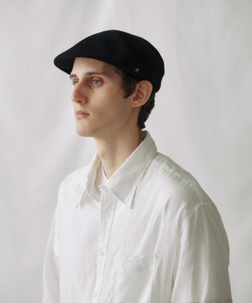 Nine Tailor（ナインテイラー）の「【Nine Tailor】  Sepal Cas（ハンチング/ベレー帽・メンズ・ブラック/サンドベージュ・FREE）」の2枚目の写真