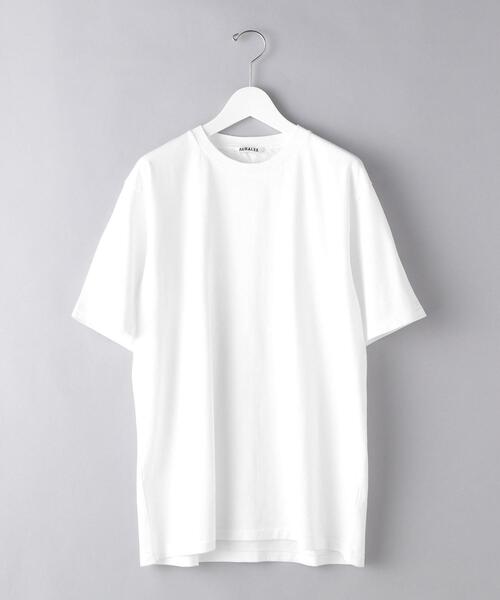 AURALEE（オーラリー）の「＜AURALEE（オーラリー）＞ プレイティング ショートスリーブ■■■（Tシャツ/カットソー・メンズ・ターコイズブルー/ホワイト/グレー/ブラック・5/4/3）」の2枚目の写真