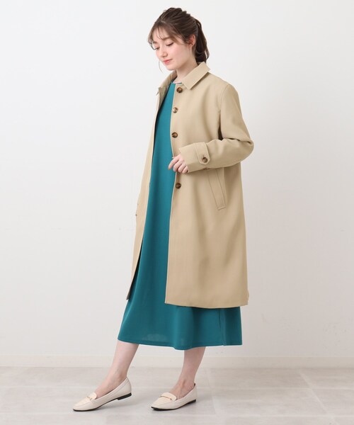 DRESKIP(ドレスキップ)の「◆防花粉中空糸ステンカラーコート(ステンカラーコート・レディース・ネイビー/イエロー系その他/サンドベージュ・04/02/03)」の13枚目の写真