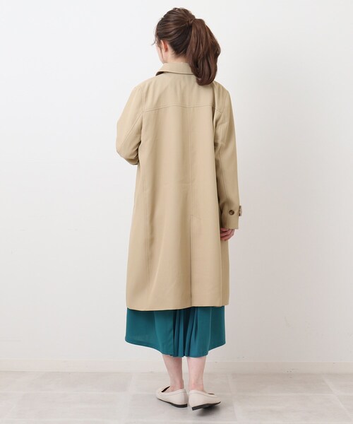 DRESKIP(ドレスキップ)の「◆防花粉中空糸ステンカラーコート(ステンカラーコート・レディース・ネイビー/イエロー系その他/サンドベージュ・04/02/03)」の14枚目の写真