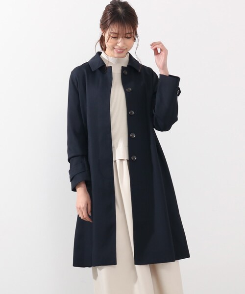 DRESKIP(ドレスキップ)の「◆防花粉中空糸ステンカラーコート(ステンカラーコート・レディース・ネイビー/イエロー系その他/サンドベージュ・04/02/03)」の20枚目の写真