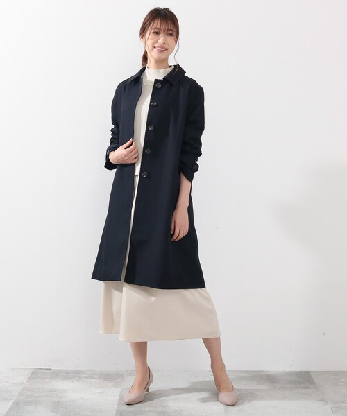 DRESKIP(ドレスキップ)の「◆防花粉中空糸ステンカラーコート(ステンカラーコート・レディース・ネイビー/イエロー系その他/サンドベージュ・04/02/03)」の22枚目の写真