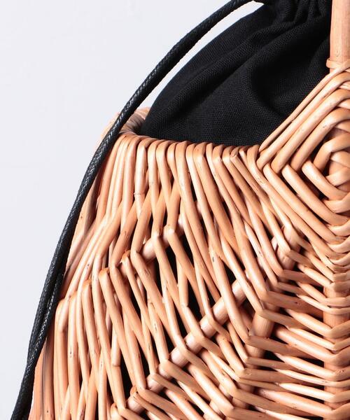 TSURU by Mariko Oikawa（ツルバイマリコオイカワ）の「＜TSURU by MARIKO OIKAWA（ツル バイ マリコオイカワ）＞MINI BUSKET バッグ（かごバッグ・レディース・ベージュ・FREE）」の6枚目の写真