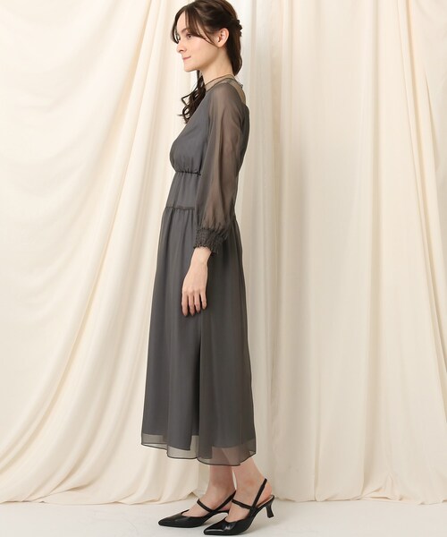 セールsale ドットチュールレイヤードワンピース ワンピース Couture Brooch クチュールブローチ のファッション おトク Arenatheatre Net