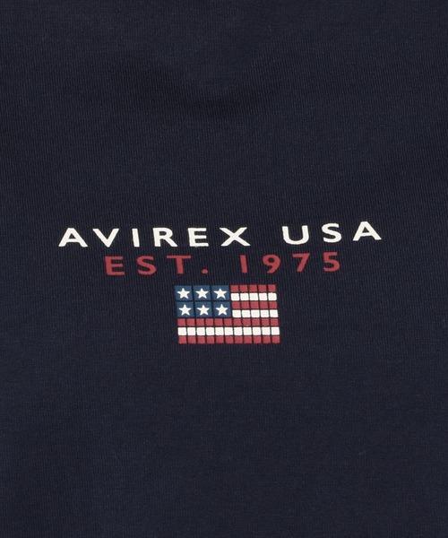 AVIREX(アヴィレックス)の「BLOCK LOGO T-SHIRT/ ブロックロゴティーシャツ(Tシャツ/カットソー・レディース・イエロー/ネイビー/ホワイト・FREE)」の6枚目の写真