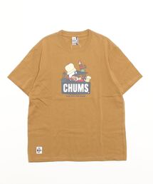 CHUMS/チャムス ルーズシルエット ブリントTシャツ/ボーダー タイダイ柄/BBQブービーTシャツ CH01-1963