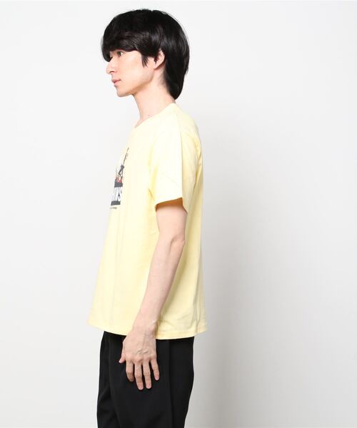 CHUMS（チャムス）の「CHUMS/チャムス ルーズシルエット ブリントTシャツ/ボーダー タイダイ柄/BBQブービーTシャツ CH01-1963（Tシャツ/カットソー・メンズ・ホワイト/イエロー/マルチ/ホワイト系その他/ネイビー/ブラウン・M/L/XL）」の7枚目の写真