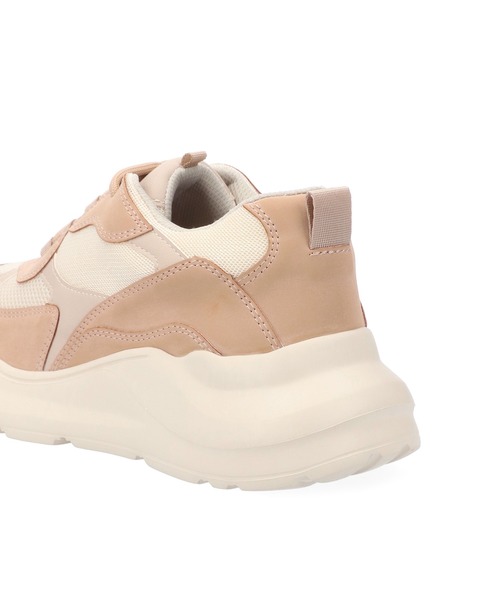 ADAM ET ROPE'（アダムエロペ）の「【WEB限定】ボリュームソールクリーミーカラースニーカー（スニーカー・レディース・ベージュ・38/36/37）」の4枚目の写真