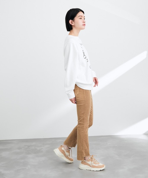 ADAM ET ROPE'（アダムエロペ）の「【WEB限定】ボリュームソールクリーミーカラースニーカー（スニーカー・レディース・ベージュ・38/36/37）」の12枚目の写真