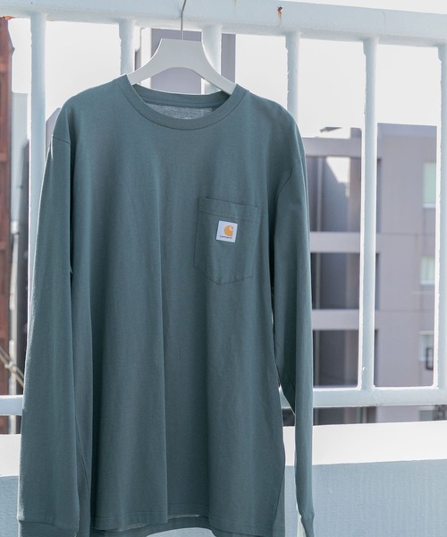 Carhartt(カーハート)の「carhartt LONG-SLEEVE POCKET T-SHIRTS(Tシャツ/カットソー・メンズ・カーキ/ホワイト/ブラック・MEDIUM/X-LARGE/LARGE)」の3枚目の写真