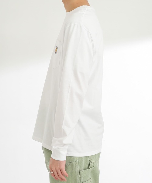 Carhartt(カーハート)の「carhartt LONG-SLEEVE POCKET T-SHIRTS(Tシャツ/カットソー・メンズ・カーキ/ホワイト/ブラック・MEDIUM/X-LARGE/LARGE)」の5枚目の写真
