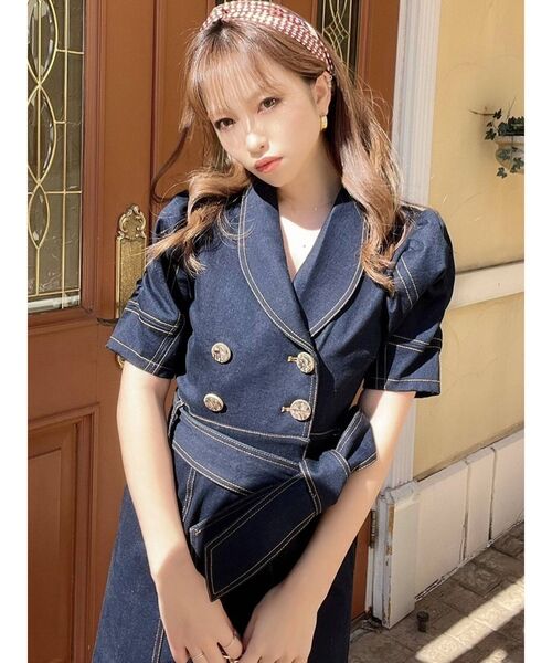 RESEXXY（リゼクシー）の「パターンデザインスカーフ（バンダナ/スカーフ・レディース・ブルー/レッド・FREE）」の13枚目の写真