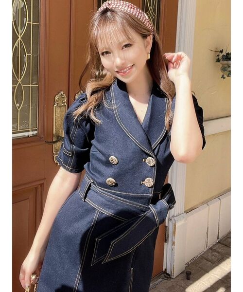 RESEXXY（リゼクシー）の「パターンデザインスカーフ（バンダナ/スカーフ・レディース・ブルー/レッド・FREE）」の12枚目の写真