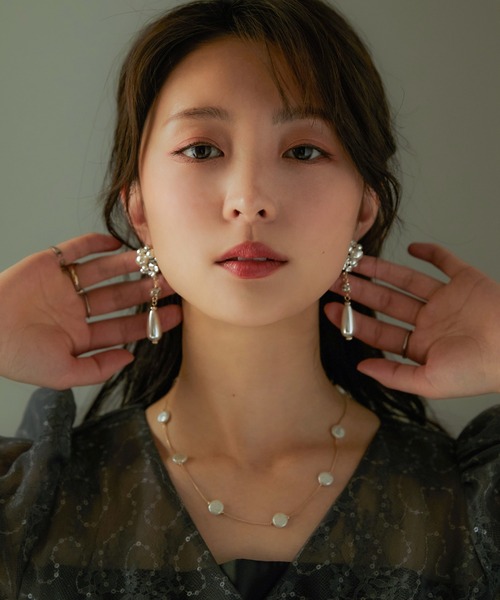 niana(ニアナ)の「パールパーティーピアス(ピアス(両耳用)・レディース・ベージュ・FREE)」の9枚目の写真