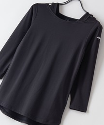【APORITO/アポリト】　UVカットドライ機能　肩見せレイヤード7分袖Tシャツ
