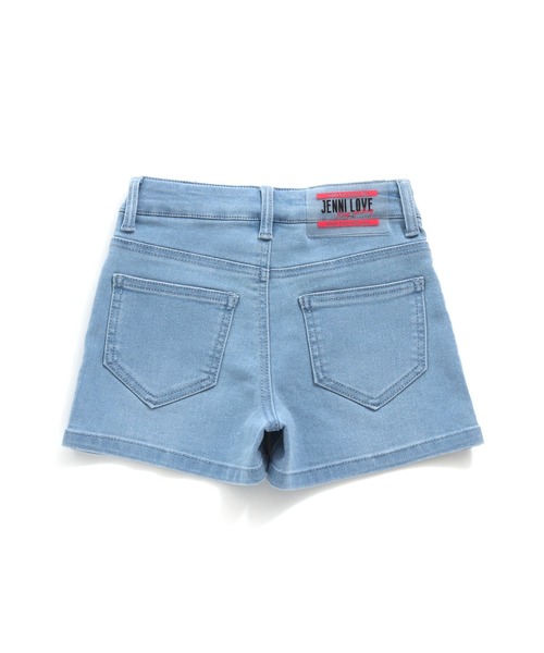JENNI love（ジェニィラブ）の「前ボタンアシメデニムショーパン（デニムパンツ・キッズ・サックスブルー/ブルー・140cm/130cm/160cm/150cm）」の8枚目の写真
