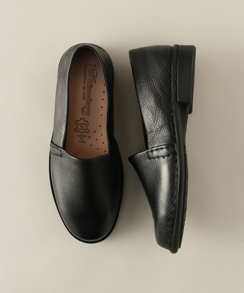 JOURNAL STANDARD（ジャーナルスタンダード）の「【Himalaya/ヒマラヤ】レザースリッポン（スリッポン・メンズ・ブラック/ウッド・40/41/42）」の2枚目の写真