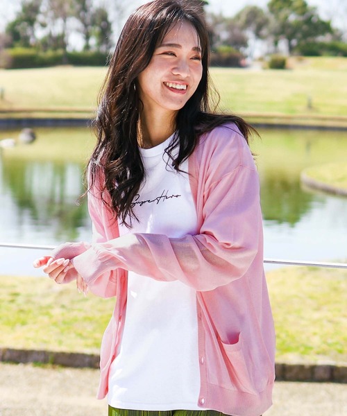 jiggys shop(ジギーズショップ)の「サマーニット サマー カーディガン (男女兼用)(カーディガン/ボレロ・メンズ・グレー/ブルー系その他/ロイヤルブルー/ピンク/スモークピンク/ブラック/ブルー系その他2/ネイビー/イエロー/パープル系その他/グリーン/グレー系その他/グレー系その他2/ブルー系その他3/ベージュ系その他/ライトグリーン/パープル/グレー系その他3/チャコール/アイボリー・LARGE/X-LARGE/MEDIUM/SMALL)」の19枚目の写真