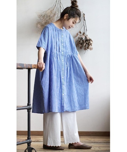 zootie（ズーティー）の「【レイヤードで見せるペチパンツ】 URBAN PLUS レースペチパンツ（その他パンツ・レディース・ブラック/オフホワイト/グレイッシュベージュ/ライトブルー/グレイッシュブルー/アイボリー/ネイビー/ライトベージュ/テラコッタ・フリー）」の15枚目の写真