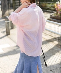 シアーストライプシャツ