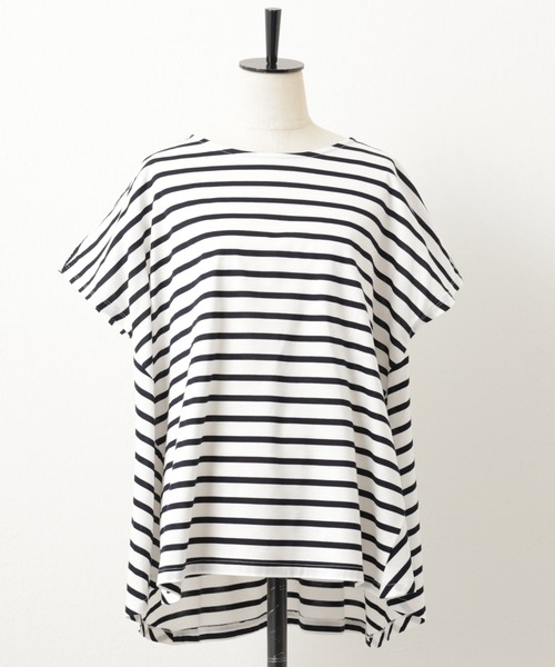 BEARDSLEY（ビアズリー）の「フレアカットソー（Tシャツ/カットソー・レディース・ホワイト/ブルー・FREE）」の15枚目の写真