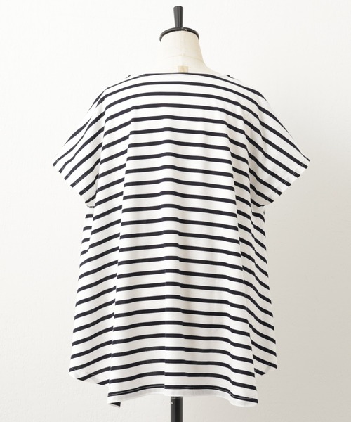 BEARDSLEY（ビアズリー）の「フレアカットソー（Tシャツ/カットソー・レディース・ホワイト/ブルー・FREE）」の17枚目の写真